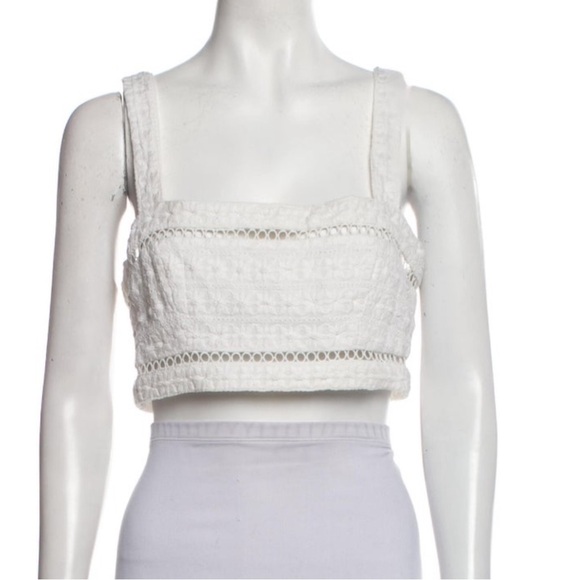 Zimmerman borderie bandeau top in off white size L - Picture 1 of 8